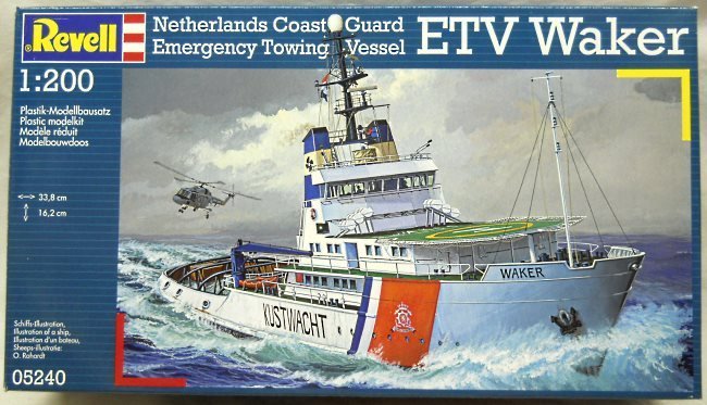 Revell 1/200 ETV Waker Coast Guard Emergency Towing Vessel Tugboat, 05240 plastic model kit